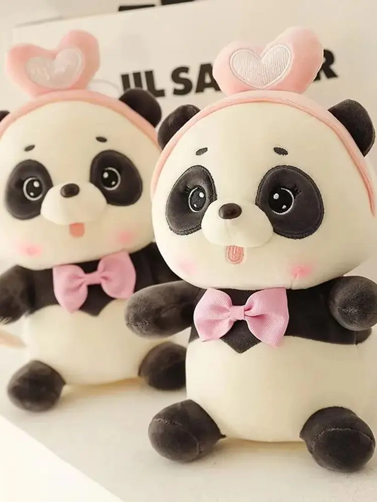 25cm Cute Baby Panda Plush Toys Lovely Soft Stuffed Cartoon Animals Dolls For Birthday Christmas Gift