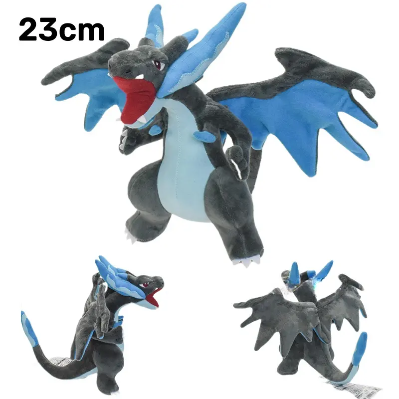 Pokemon Plush Toy Anime Character Dolls CharizardX&Y Eevee Greninja Lucanroc Lucario Rayquaza Gyarados Children's Plush Toy