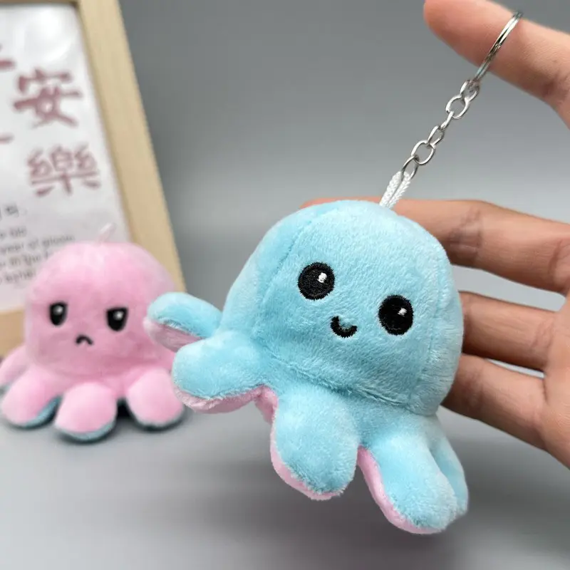 Cute Octopus Plush Toy Creative Interesting Small Gift Doll Keychain Plush Punch Toy