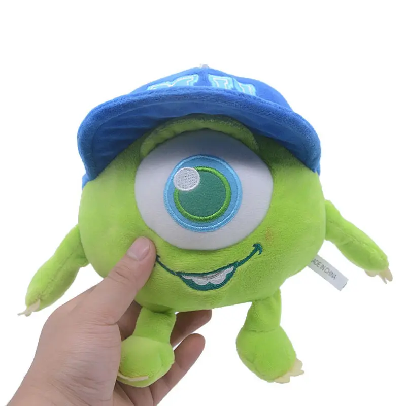 20cm Monsters University Mike Wazowski Disney Pixar Stuffed Toys Mr.Q Plush Kawaii Anime Birthday Gift For Kids 2 To 4 Years Old