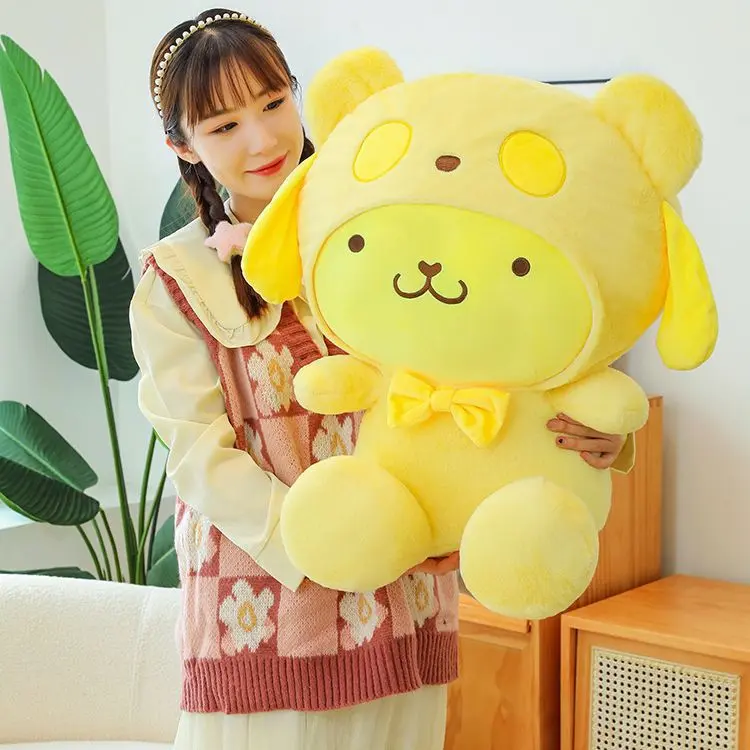 35/45cm Cute Cinnamoroll Toys Pudding Dog Plush Doll Gives Friend and Child Birthday Gift Pillow for Kids