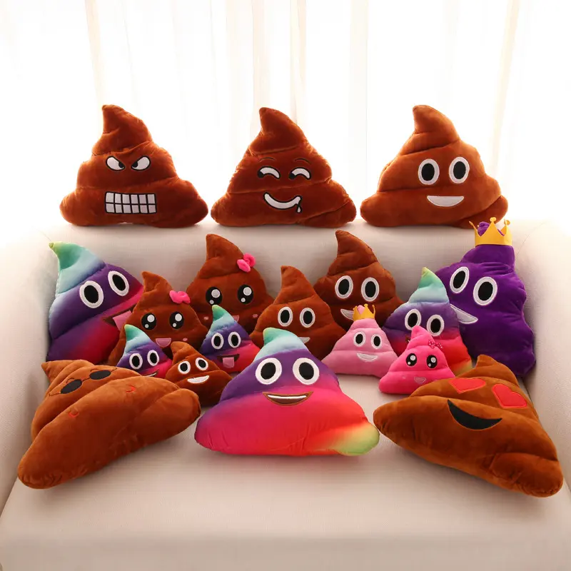 20cm Cartoon New Expression Poo Plush Toys Cute Funny Quirky Funny Poop Cushion Children Plush Toy