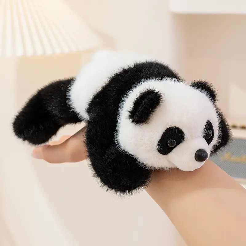Mini Cute Cartoon Stuffed Animal Little Kitten Fox Crocodile Fluffy Raccoon Plush Toy Desktop Ornaments Learning Accompany Doll