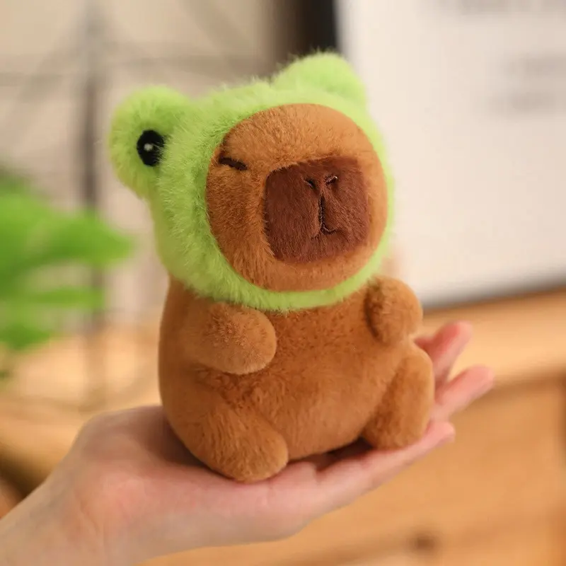 New Cute Cartoon Capybara Pendant Plush Toy Doll Bag Hanging Ornaments Cute Keychain Doll Car Pendant Desktop Doll Ornaments