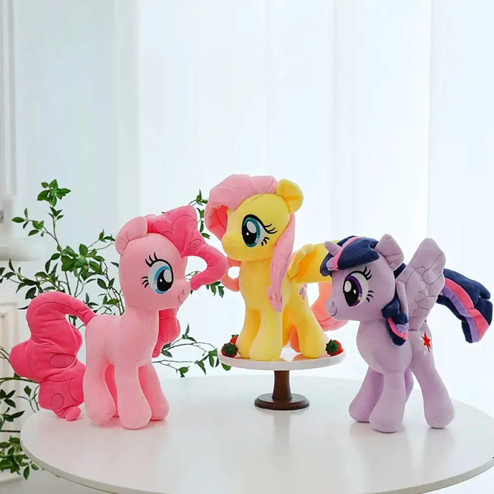 30CM My Little Pony Kawaii Toys Pinkie Pie Fluttershy Twilight Sparkle Soft Stuffed Dolls Plushie  Ornaments Kid Gifts