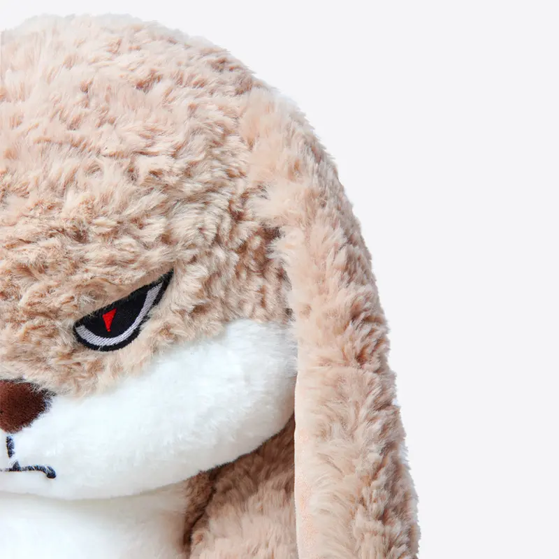 35cm Angry Rabbit Plush Toys Grumpy Kawaii Soft Stuffed Animal Rage Cute Pillow Christmas Children Birthday Stress Relief Gifts