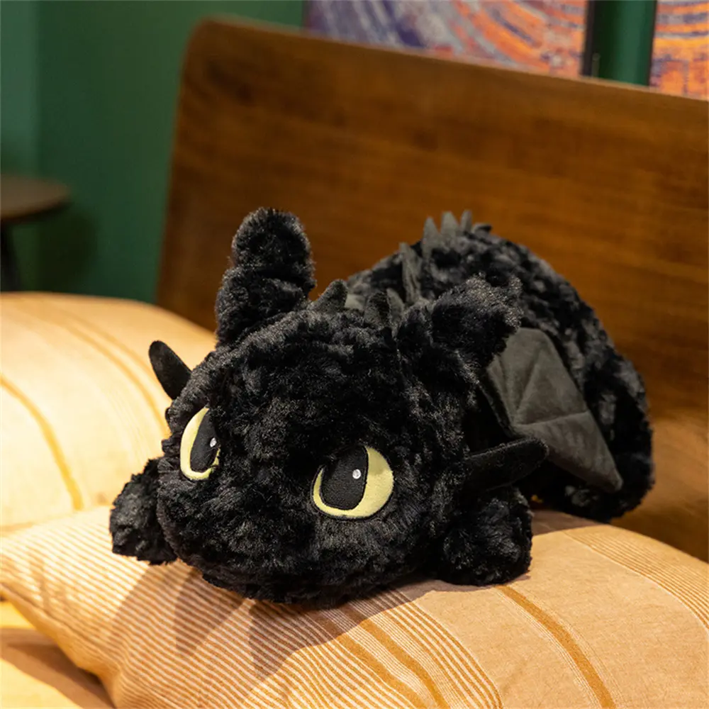 Dragon Plushie Kawaii Toothless Dragon Plush Toy Pillow Fluffy Comfortable Feel Stuffed Animals Dragon Kids Toy Birthday Gift