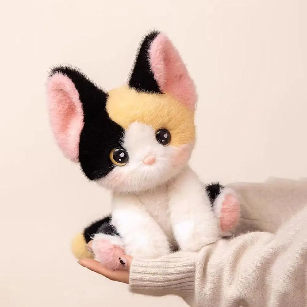 24cm Kawaii Cat Plush Doll Devon Rex Siamese Cat Plush Toy Cute Decoration Accompany Sleep Toy Kids Birthday Gift