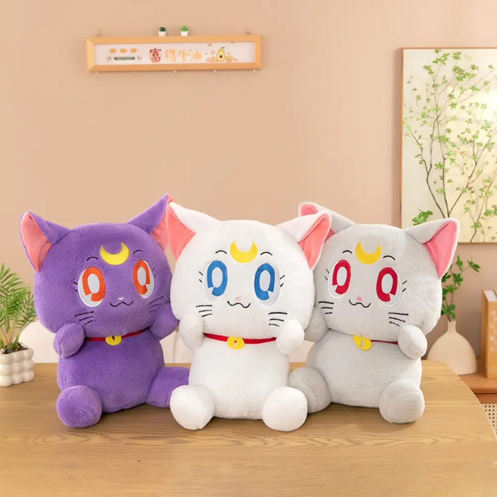 MINISO Beautiful Girl Moon Cat Plush Toys Gift Pendants Accessories Cute Creative Dolls Suitable for Kids Gifts
