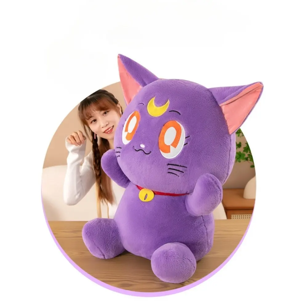 MINISO Beautiful Girl Moon Cat Plush Toys Gift Pendants Accessories Cute Creative Dolls Suitable for Kids Gifts
