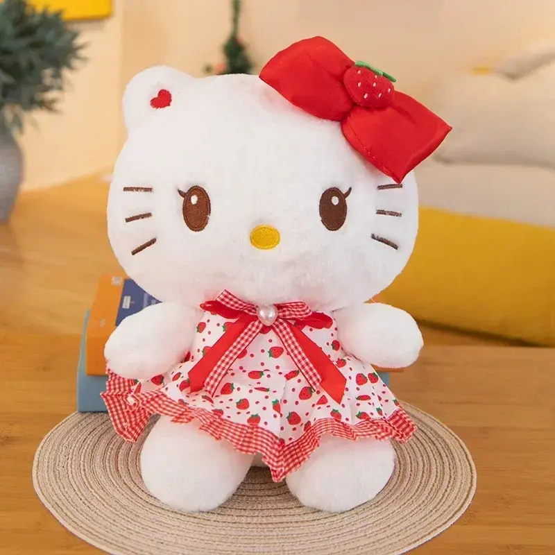 Sanrio Hello Kitty Plush Toy Anime Doll Kulomi Car Ornament Osmanthus Dog Melody Room Decoration Boys and Girls Holiday Gifts