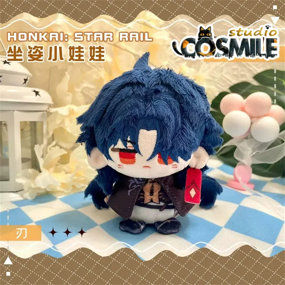 New 10cm Game Honkai: Star Rail Plush Aventurine Dr. Ratio Cute Plush Cartoon Blade Dolls Bag Pendant Keychain Gift