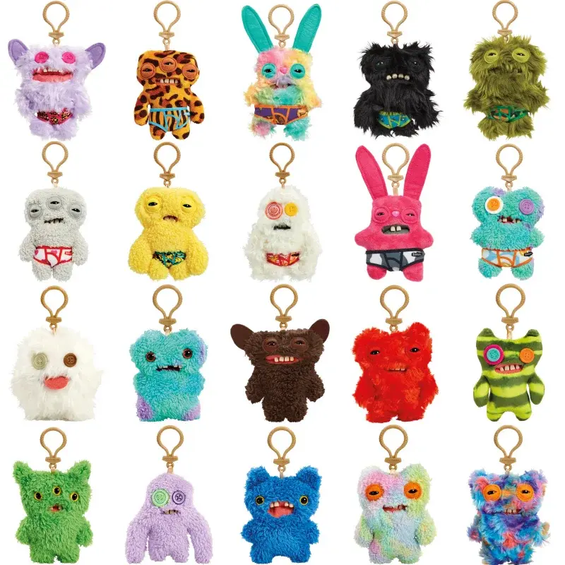Hot Fuggler Teeth Monster Plush Doll Little Monsters Baby Series Funk Teeth Treasure Ugly Monster Collectible Toys Holiday Gifts