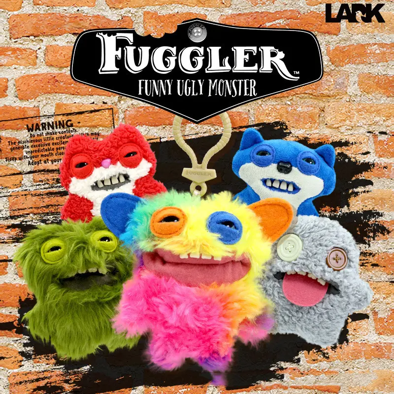 Hot Fuggler Teeth Monster Plush Doll Little Monsters Baby Series Funk Teeth Treasure Ugly Monster Collectible Toys Holiday Gifts