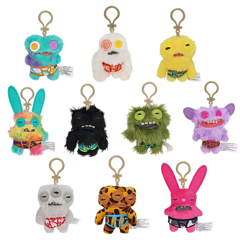 Hot Fuggler Teeth Monster Plush Doll Little Monsters Baby Series Funk Teeth Treasure Ugly Monster Collectible Toys Holiday Gifts