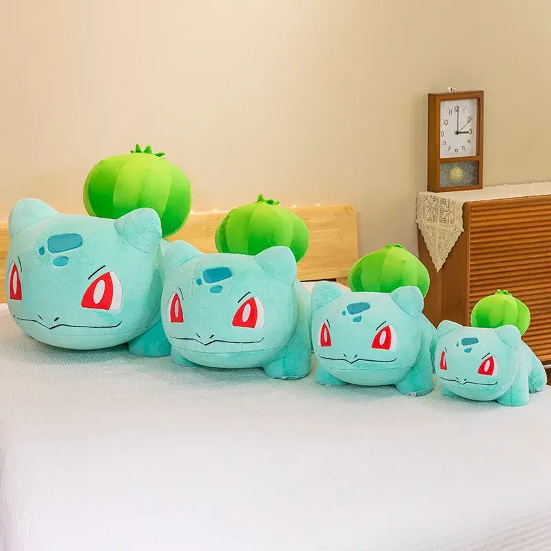 Big Size 45cm Pokemon Bulbasaur Plush Toys Cute Cartoon Plush Soft Stuffed Toy Dolls for Boy Girl Birthday Gifts