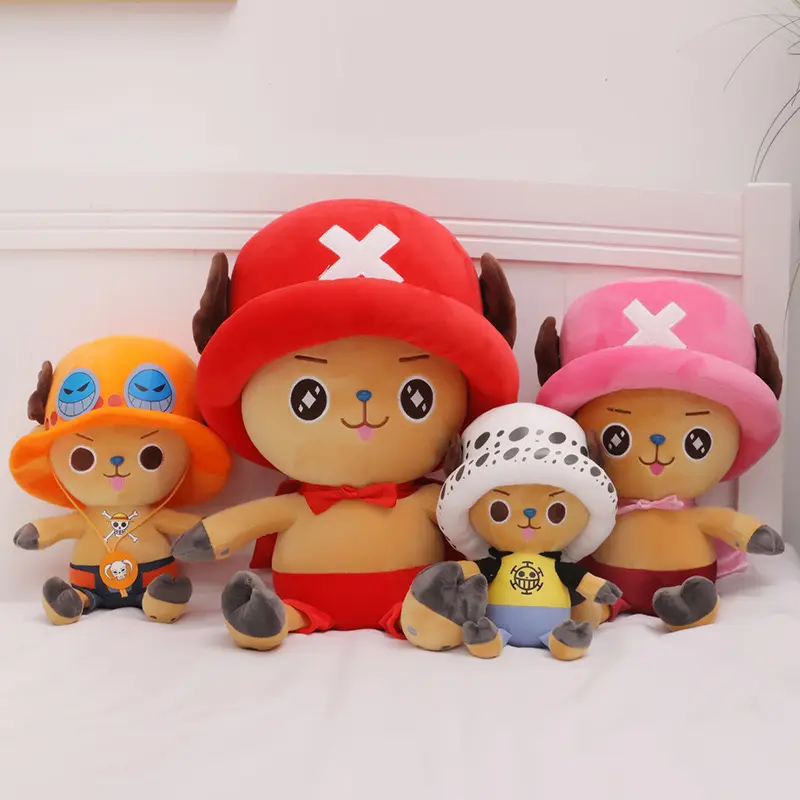2024 HoT 25cm One Piece Anime Figure Zoro Luffy Chopper Plush Toys Cute Cartoon Plushie Stuffed Dolls Pendant Kids Xmas Gifts