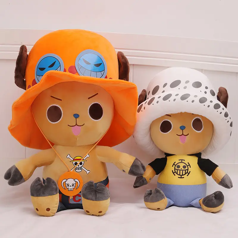 2024 HoT 25cm One Piece Anime Figure Zoro Luffy Chopper Plush Toys Cute Cartoon Plushie Stuffed Dolls Pendant Kids Xmas Gifts