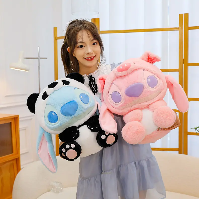30cm Disney Lilo & Stitch Koala Stitch Sheep Angel Cartoon Plush Stuffed Toy Soft Throw Pillow Doll Room Decoration Holiday Gift