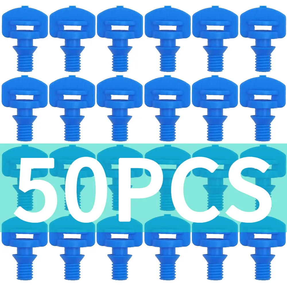50PCS 360 Degree Barbed Male Thread Refraction Micro Nozzles Garden Agriculture Irrigation Refractive Sprinkles Atomized Sprayer