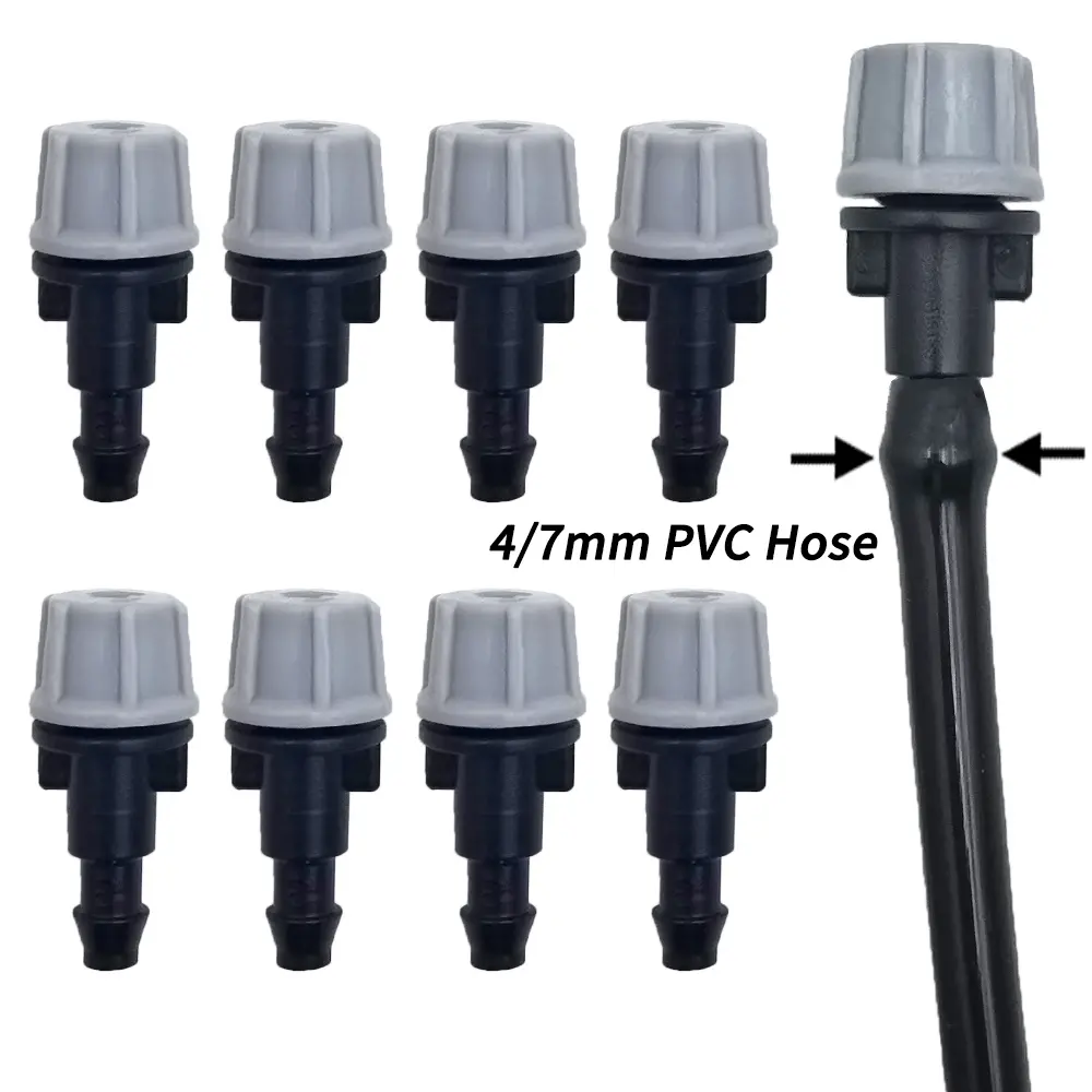 OAISI 20PCS Plasic Watering Irrigation Garden Misting Sprinkler Heads Nozzle w/ Tee joints for Misting Watering Irrigation