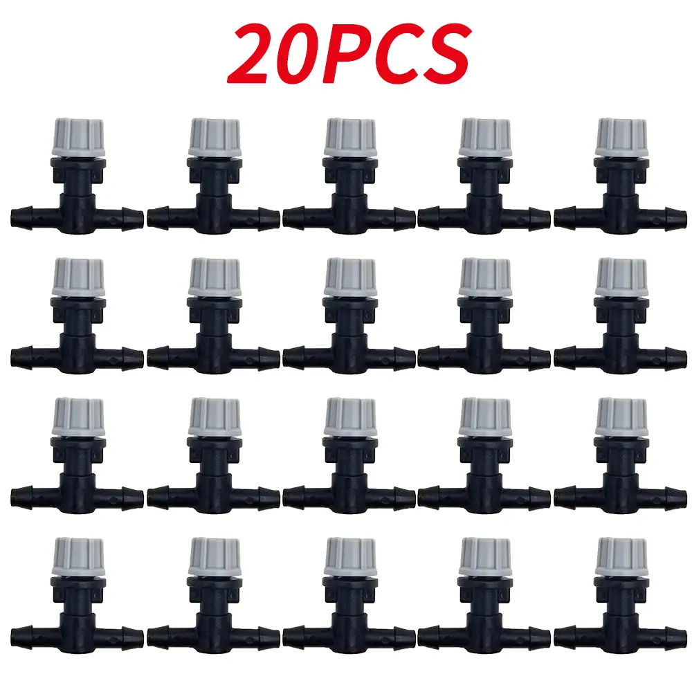 OAISI 20PCS Plasic Watering Irrigation Garden Misting Sprinkler Heads Nozzle w/ Tee joints for Misting Watering Irrigation