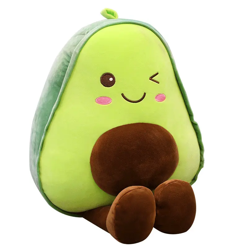 Hot Selling Kawaii Fruit Plush, Soft And Comfortable Avocado Plush Toy Ornaments Cushion, Can be used As A birthday Gift
