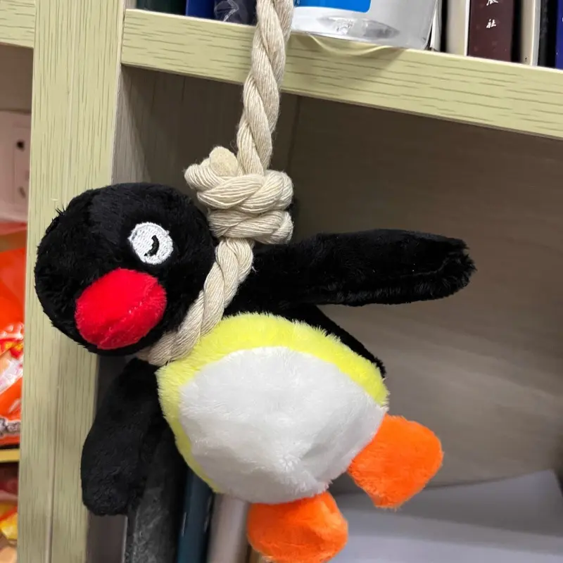 Weird Funny Penguin Sling Plush Pendant  Cartoon Penguin Plush Toy Creative Delicate Gift Backpack Decoration Kids Birthday Gift