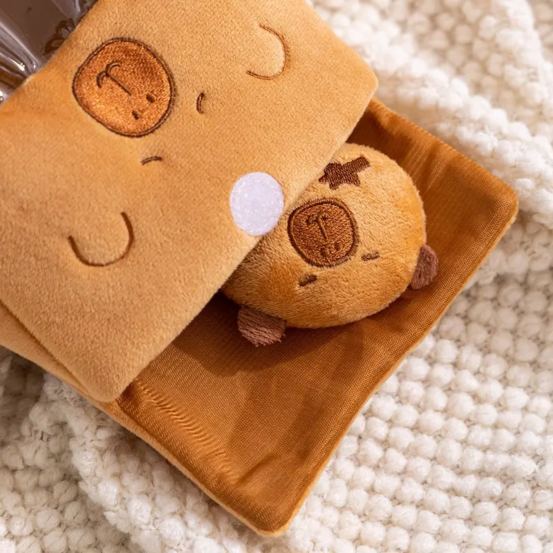 5-Pack Capybara Plush Toy Set Adorable Mini Water Bear Stuffed Animals Chibi Rodent Plushie Collection Perfect Gift Kids Friends