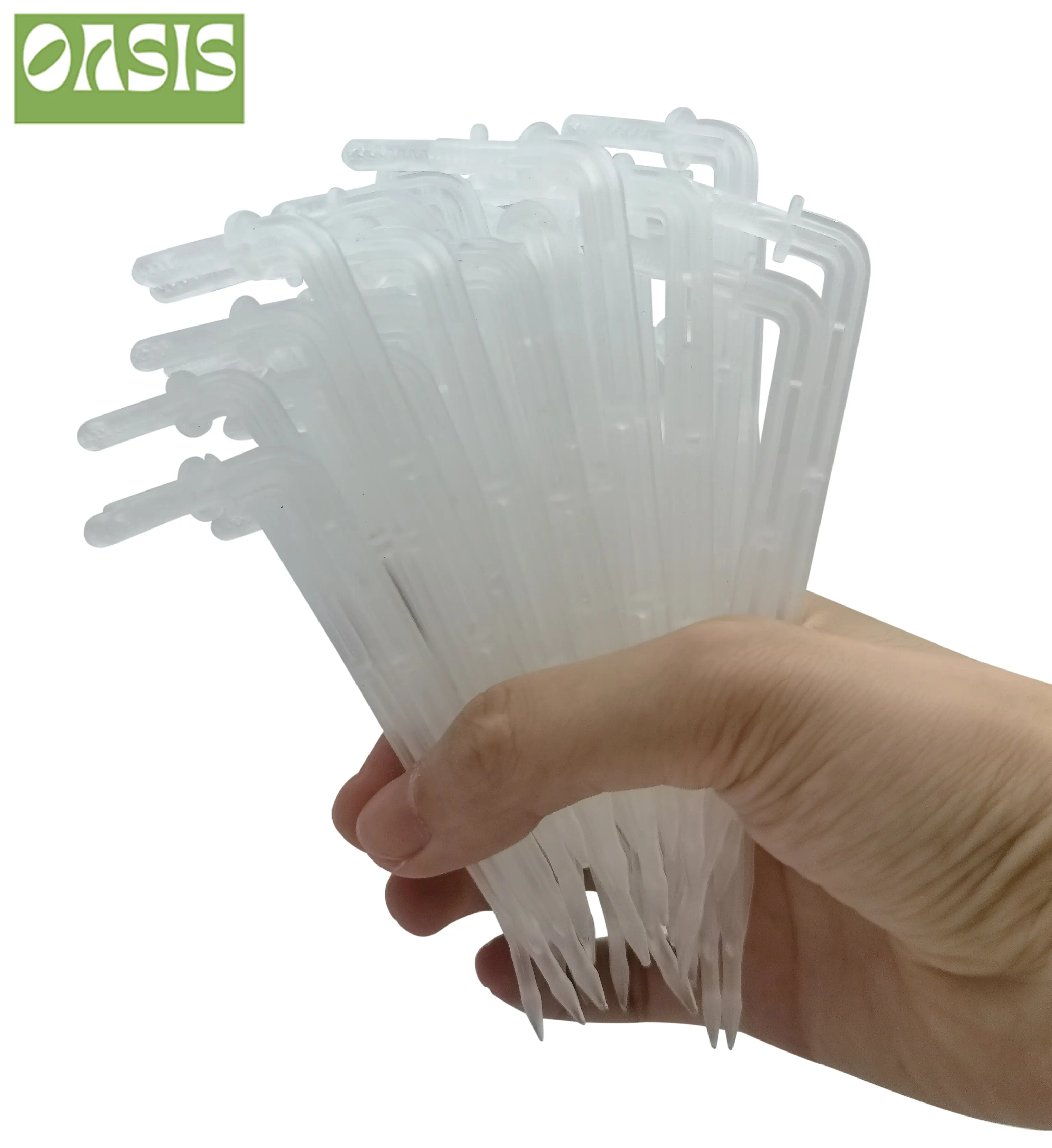 OASIS 25x Transparent Bend Arrow 1/4'' 4/7mm Hose Dripper Drip Emitter Water Saving Sprinkler Garden Micro Irrigation Greenhouse