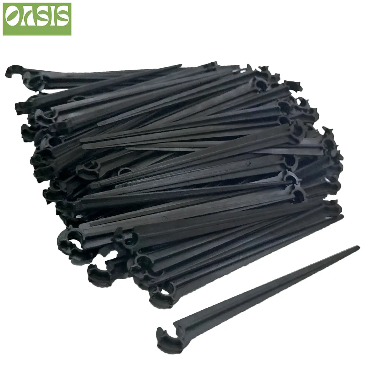 50-200PCS Durable 1/4'' C-type Hook Fixed Stem Support Holder Stakes for 4/7mm Hose Flowerpot Drip Irrigation Fitting Greenhouse