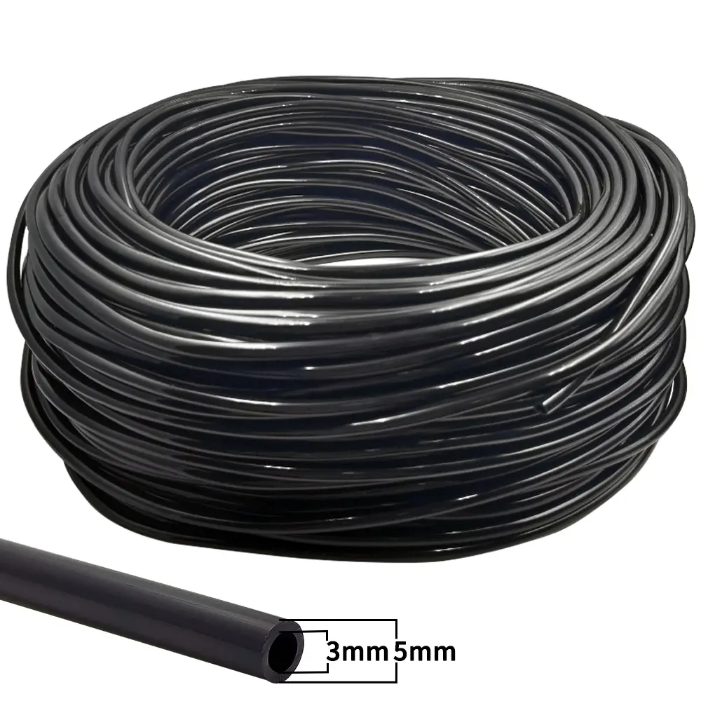 Oasis 5-100M Garden 3/5mm Watering Hose 1/8'' PVC Pipe Micro Drip Irrigation Tubing Sprinkler w/ Puncher for Balcony Greenhouse