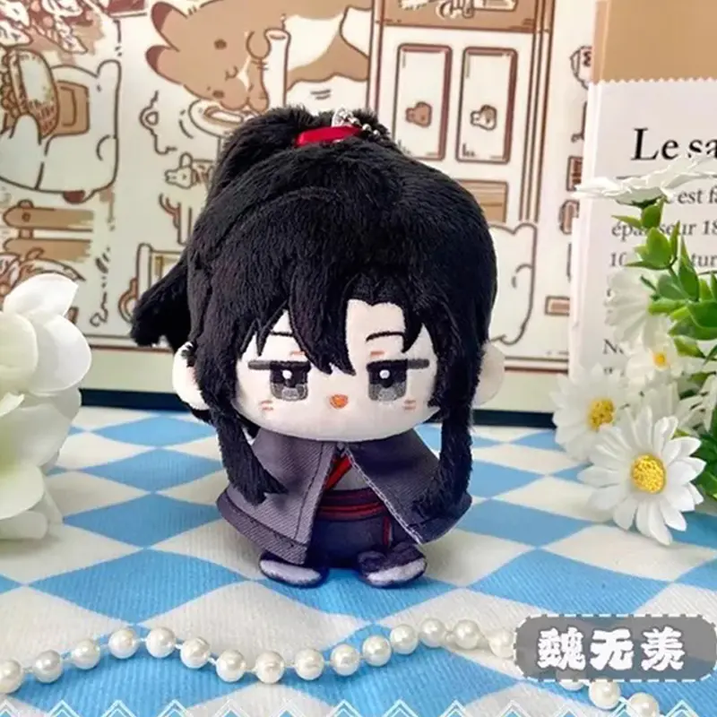 10cm Grandmaster of Demonic Cultivation Plush Mo Dao Zu Shi Wei Wuxian Lan Wangji Stuffed Doll Pendant Keychain Birthday Gift