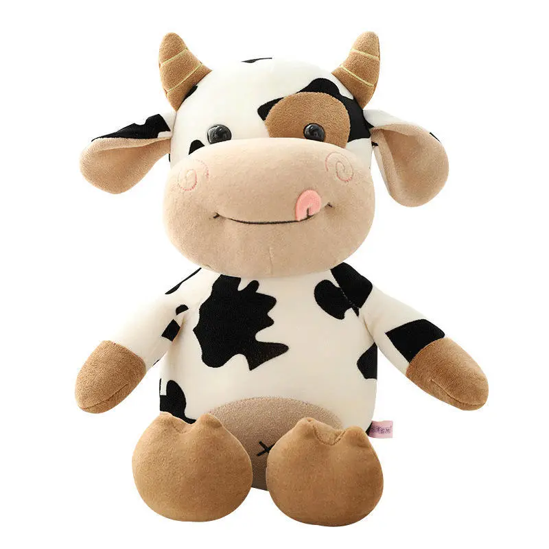 Hot toys Cute Cow Doll Little Cow Plush Toy Chinese Zodiac Cow Doll Cloth Doll New Year's Gift Girl's Birthday Gift