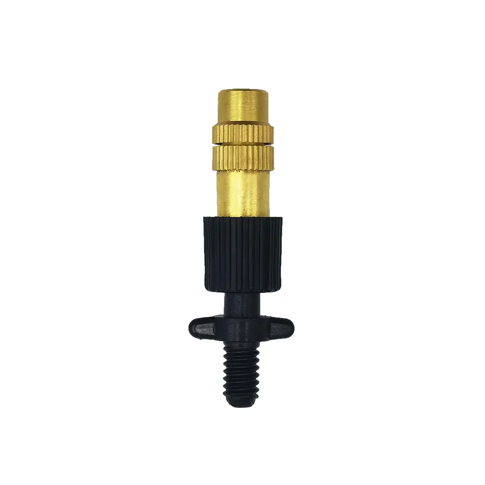 15-250Pcs Micro Drip Irrigation Misting Brass Nozzle Garden Spray Cooling Parts Copper Sprinkler with Thread Barb Tee Connector