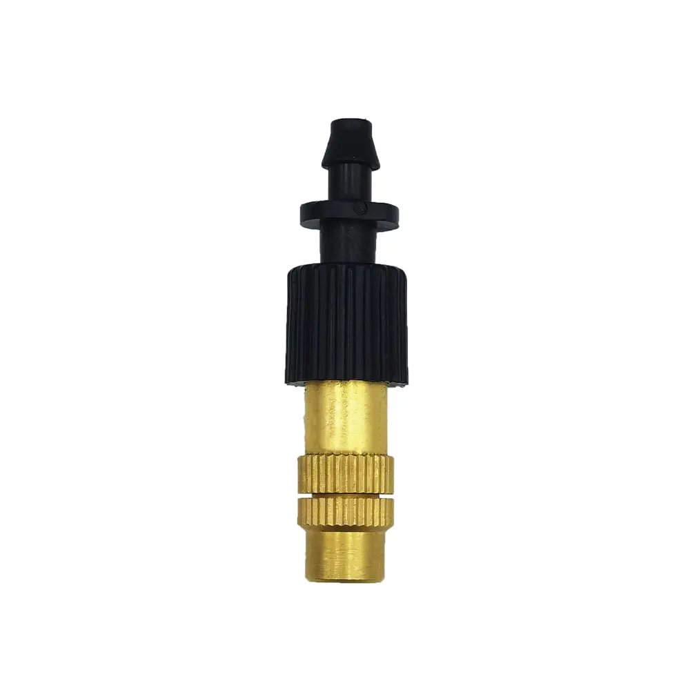 15-250Pcs Micro Drip Irrigation Misting Brass Nozzle Garden Spray Cooling Parts Copper Sprinkler with Thread Barb Tee Connector