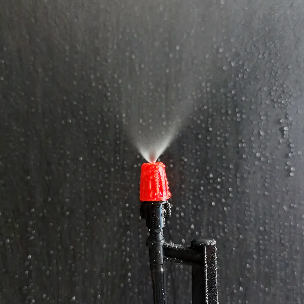20PCS 1/4 Inches Nozzle Dripper Watering Sprayer Misting Atomizing Sprinkler Garden Drip Irrigation System w/ Hose Tee Connector