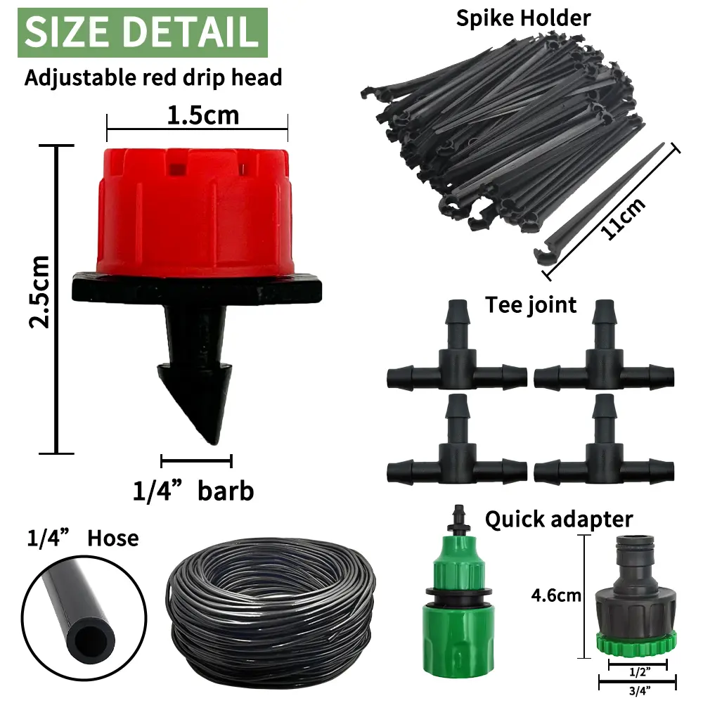 5M-60M Drip Irrigation System Plant Watering Set Watering Kits Adjustable Drippers For Irrigation Micro Garden Watering System