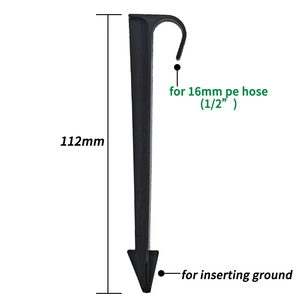 Oasis 50PCS 16mm 20mm Pipe Hose Holders C-type Groud Stake for 1/2 3/4 PE Tubing Drip Irrigation Garden Water Fittings Brackets