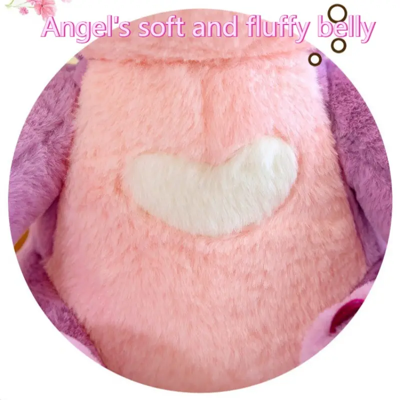 Cartoon Lilo & Stitch Pink Stitch Plush Toy Soft Stuffed Angel Large Pillow Holiday Decoration Girls Birthday Gift 30/45/60/80cm