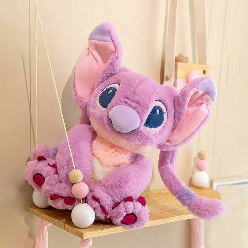 Cartoon Lilo & Stitch Pink Stitch Plush Toy Soft Stuffed Angel Large Pillow Holiday Decoration Girls Birthday Gift 30/45/60/80cm