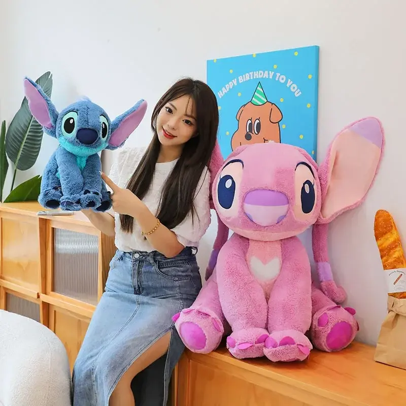 Disney's Anime Lilo & Stitch Kawaii Stitch Plush Doll Girl's Room Decoration Large Plush Pillow Girlfriend Valentine's Day Gifts