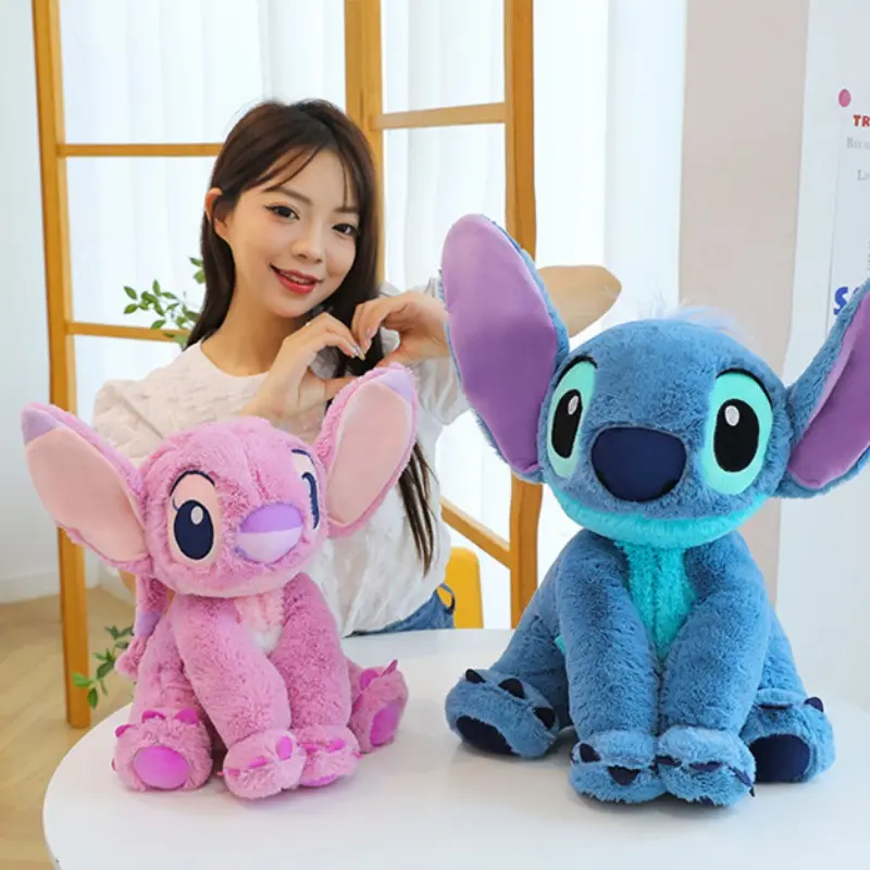 Disney's Anime Lilo & Stitch Kawaii Stitch Plush Doll Girl's Room Decoration Large Plush Pillow Girlfriend Valentine's Day Gifts