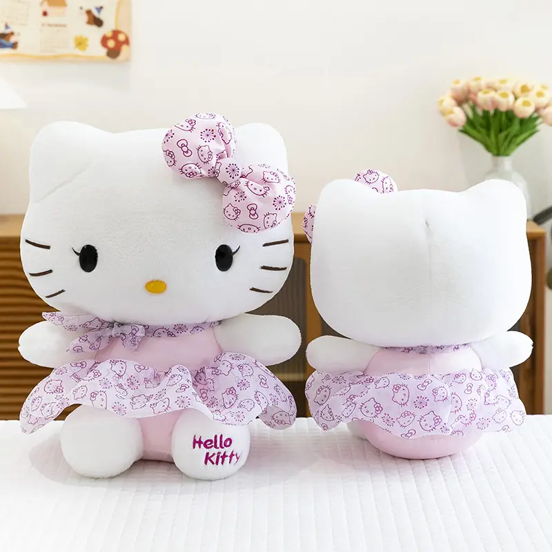 30cm New Sanrio Hello Kitty Plush Toy 50th Anniversary Kuromi Melody Stuffed Dolls Children Birthday Christmas Gift