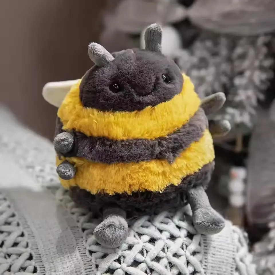 JELLYCAT Albee Bee Spring Plush Toy for Kids Super Companion Doll Soft Soothing Plush Toy  Bedroom Decoration Girl Festival Gift
