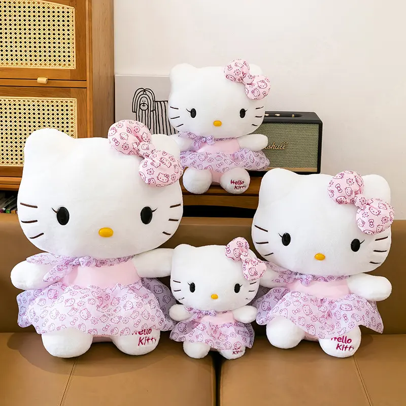 30cm New Sanrio Hello Kitty Plush Toy 50th Anniversary Kuromi Melody Stuffed Dolls Children Birthday Christmas Gift