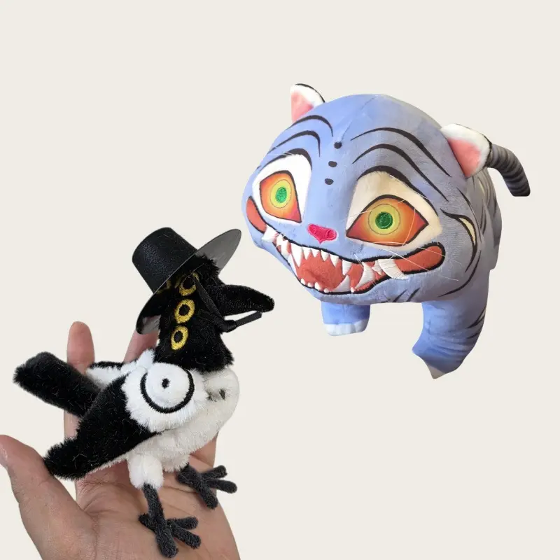 Hot Kpop Demon Hunters Tiger crow Plush Animals Cartoon Plushies Stuffed Doll Peripherials Toy Decora Gifts