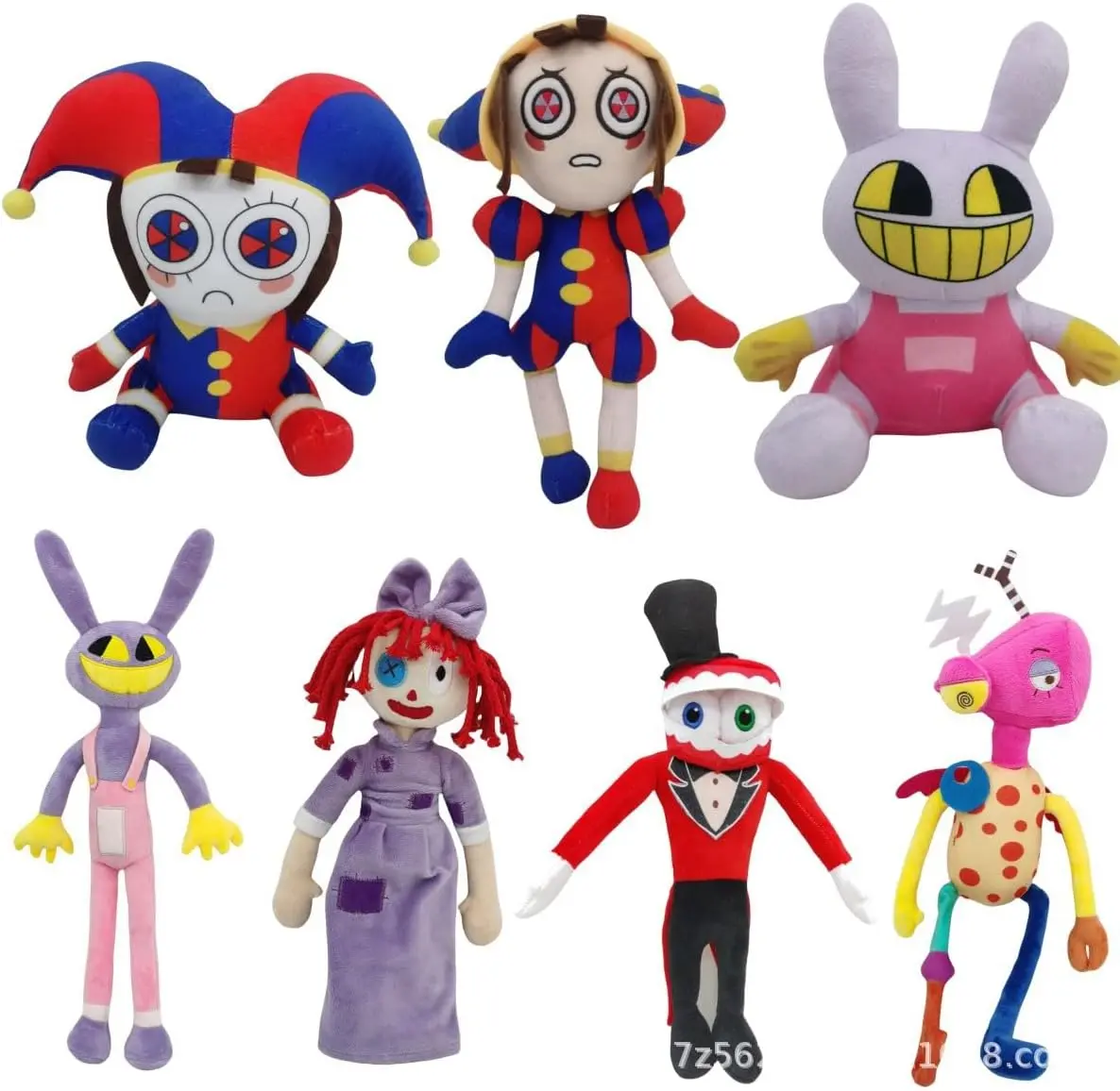 The Amazing Digital Circus Plush Pomni and Jax Plushie Doll Toys Cute Stuffed Animal Birthday for Kids Children Christmas