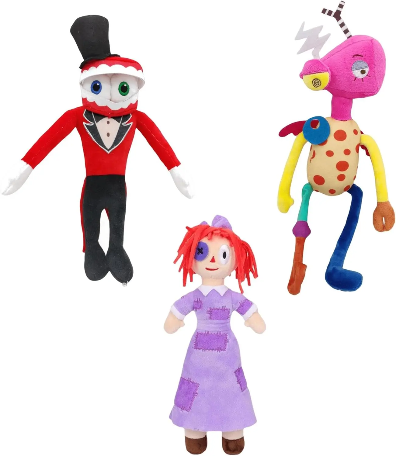 The Amazing Digital Circus Plush Pomni and Jax Plushie Doll Toys Cute Stuffed Animal Birthday for Kids Children Christmas