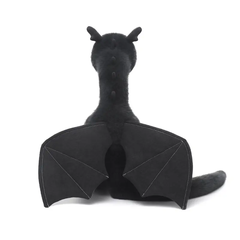 83cm/32.68in Cute Welsh Dragon Black Stuffed Animal Creative Cartoon Toys Ornaments Comfort Sleeping Pillow Kids Birthday Gifts